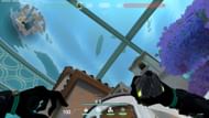 Aim somewhere between the ship's propeller and the metal beam (Image via Riot Games)